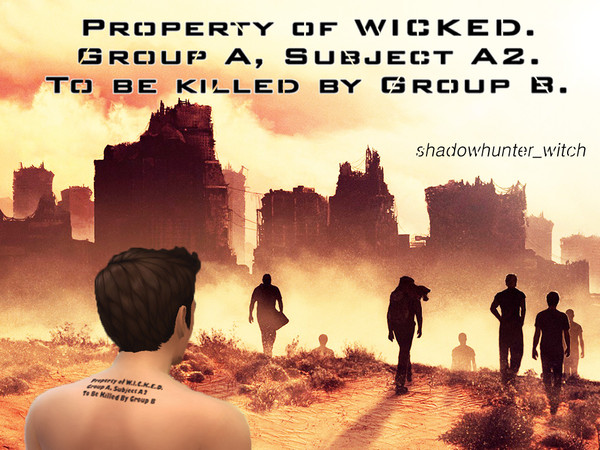 Sims 4 — Thomas Tattoo from Scorch Trials - For Male by _shadowhunter_witch — Thomas Tattoo from Scorch Trials Property