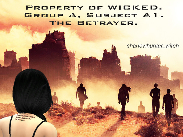 Sims 4 — Teresa Tattoo from Scorch Trials - For Female by _shadowhunter_witch — Teresa Tattoo from Scorch Trials Property