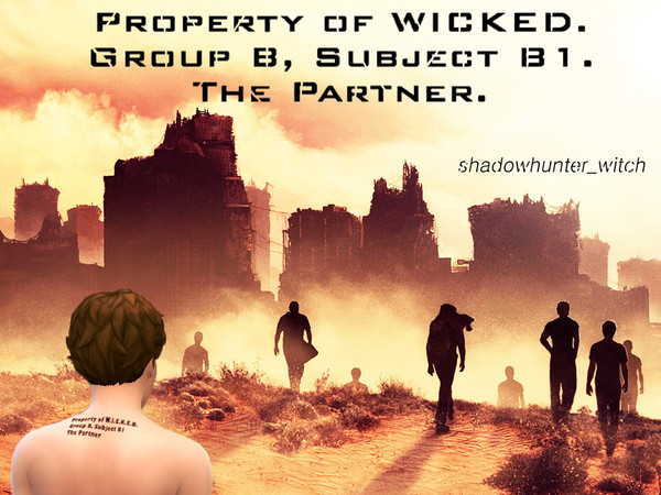 Sims 4 — Aris Tattoo from Scorch Trials - For Male by _shadowhunter_witch — Aris Tattoo from Scorch Trials Property of