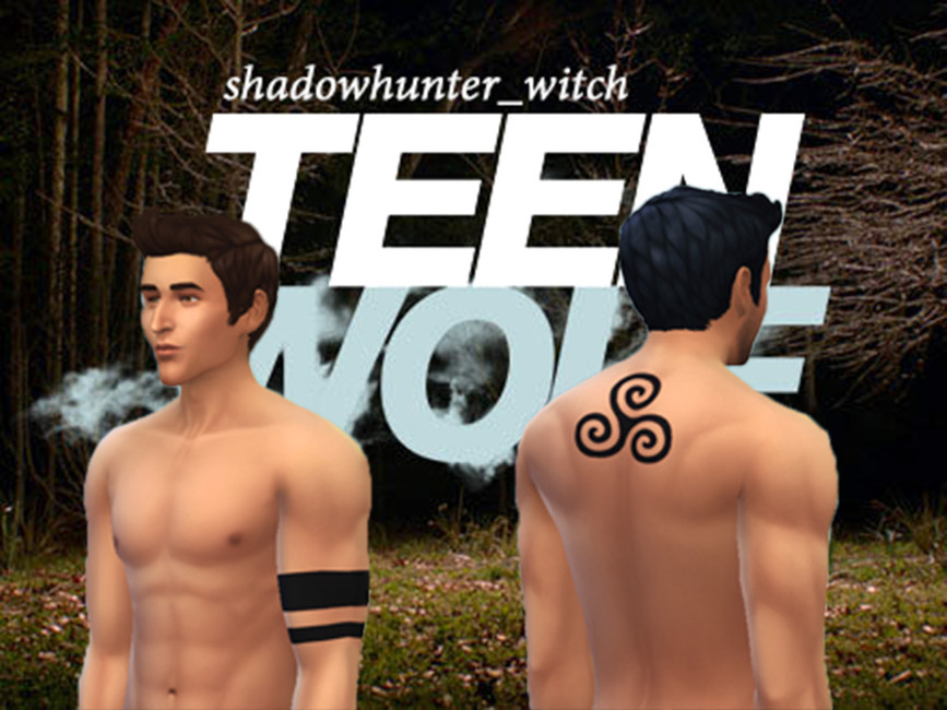 shadowhunter_witch's Teen Wolf Tattoos Set - For Male