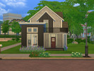 Sims 4 — Lovely cozy house by Lalucci1 — Modern but not very expensive, small house for a young couple or a single sim.