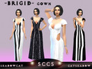 Sims 4 — Brigid gown - Luxury Party Stuff Pack needed by Shadowcat_Catshadow — Luxury Party Stuff Pack needed divine