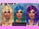 Sims 4 — 27 Re-colors of Alesso Circus Hair by Pinkstorm42 — First of all I'd like to thank Alesso for allowing us to