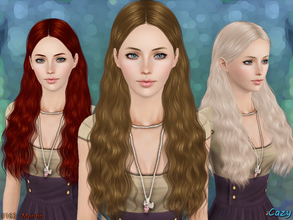 Sims 3 — Marion Hairstyle - Set by Cazy — Female hairstyle for Child through Elder. LODs, Thumbnails included.
