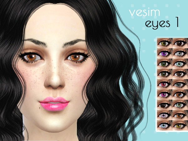 Sims 4 — Eyes 1 by vesim — 18 options. I hope you like :D.