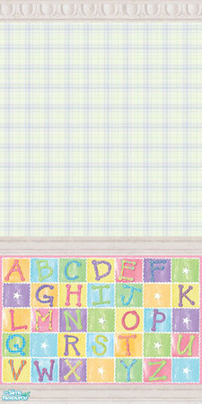 Sims 2 — ABC Baby Wallpapers - Light Blue by foxysensei — Due to the immense popularity of the first set of ABC baby