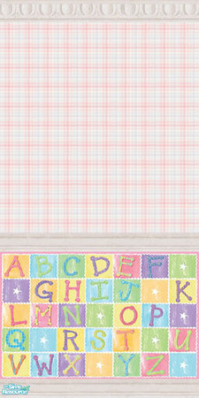 Sims 2 — ABC Baby Wallpapers - Pink/Blue by foxysensei — Due to the immense popularity of the first set of ABC baby