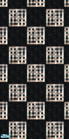 Sims 2 — marbledsquares wall set - Individual Ite by skinflin — black marble etched square pattern..