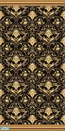 Sims 2 — Classic Wallpaper Black by frillyfilly — Classic black wallpaper.