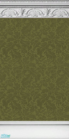 Sims 2 — Damask Influential - Sage by TheMistress666 — Damask walls that ooze class and refinery - delicate plaster