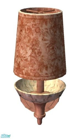 Sims 2 — "Pueblo Rose" Wall Lamp by RhondaBlonda — A simple bath set to match the Maxis "Pueblo Rose"