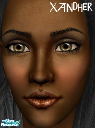 Sims 2 — Foxy Lipstick - Chipotle by Xandher — A warm brown lipstick with a hint of orange, and a slightly expanded alpha
