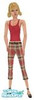 Sims 1 — Plaid Capris for Skinny Sims by oreocreme — Do you need a nice summer outfit for a skinny lady? Here are plaid