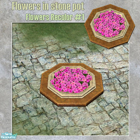 Sims 2 — S2S Park Flowers - Flowers Recolor #1 by sims2sisters — Flowers Recolor of the MESH#3
