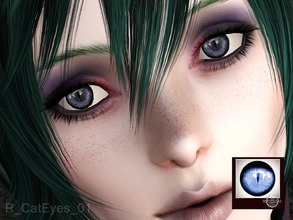 Sims 3 — Cat Eyes 01 by RemusSirion — Recolorable Cat eyes for the sims 3. Criticism and suggestions requested! - 3
