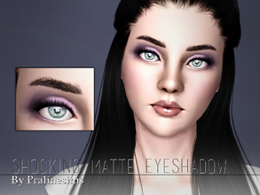 Sims 3 — Shocking Matte Eyeshadow by Pralinesims — New eyeshadow! 4 channels