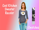 Sims 4 — Sweaters Dayz by iWiked121 — My first recolor from cool kitchen I removed the glitter shine from the sleeves to
