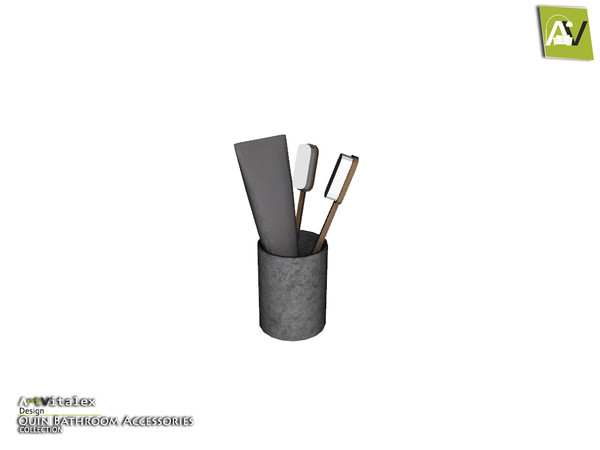 Sims 3 — Quin Toothbrush Tumbler by ArtVitalex — - Quin Toothbrush Tumbler - ArtVitalex@TSR, Aug 2015
