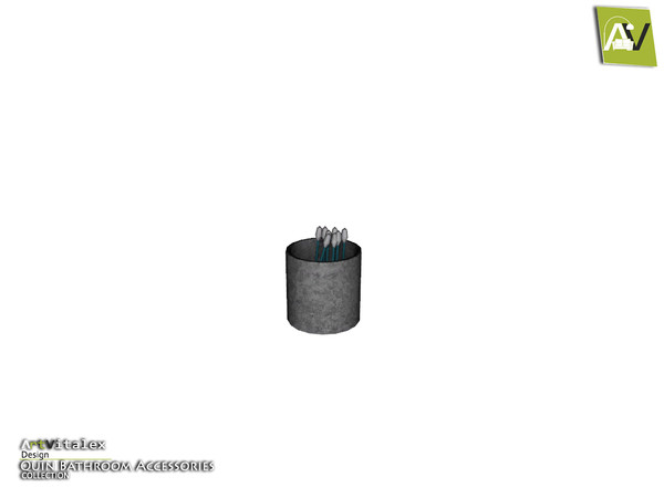 Sims 3 — Quin Cotton Swabs Tumbler by ArtVitalex — - Quin Cotton Swabs Tumbler - ArtVitalex@TSR, Aug 2015