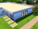 Sims 4 — Modern House v01 - Dany20 by Dany20 — Modern house built on one floor. Behind the house there is a pool with a