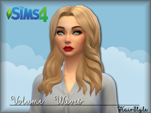 Sims 4 — Volume Waves by ReachableSkink02 — I Added Volume to the hair because i thought it looked better. DON'T WORRY I