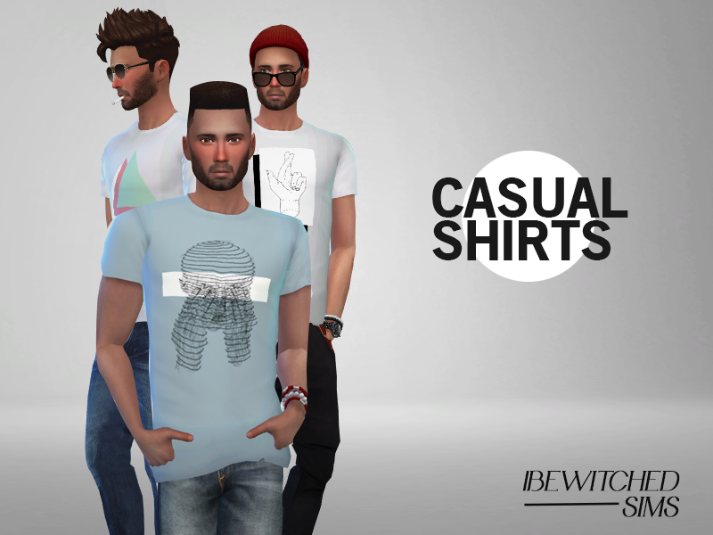 The Sims Resource - Casual Minimalistic Shirts