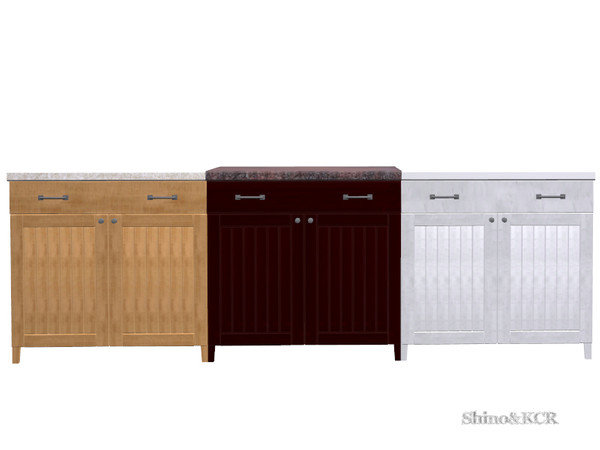 Sims 4 — Dark Choclate Counter for Dishwasher by ShinoKCR — new created counter for to use with the Dishwasher. No need