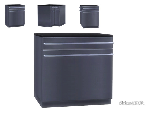 Sims 4 — Stainless Steel Counter for Dishwasher by ShinoKCR — new created counter for to use with the Dishwasher. No need
