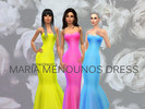 Sims 4 — Maria Menounos Dress by eyreickson — Three colors, available teen-elder. EA mesh. Maria Menounos' Oscars 2013