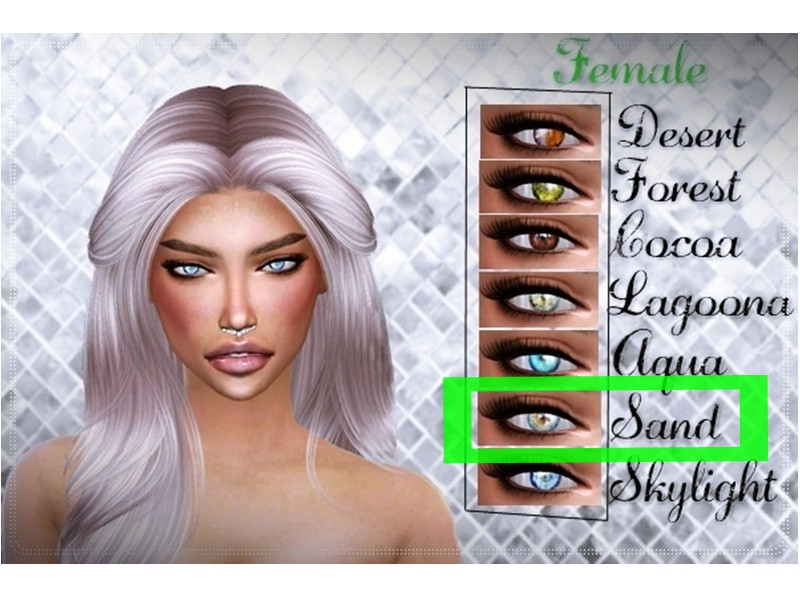 Sims 4 - Sand eyes - by Ravvda2