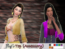 Sims 4 — [F][Accessory] Top by FrejAesir —  A simple and sophisticated top as accessory, allowing you to use it above any