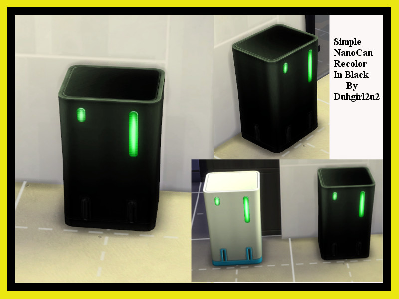 Sims 4 nano trash can recolor hoodmaz