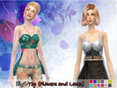 Sims 4 — [Frej][T]Flowers and Laces by FrejAesir — Greetings again Simmers, I present thee a new top (I cannot believe