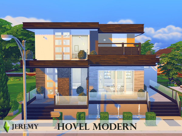 Sims 4 — Hovel Modern by jeremy-sims92 — This modern home is great for any sim family. It features two bedrooms, two