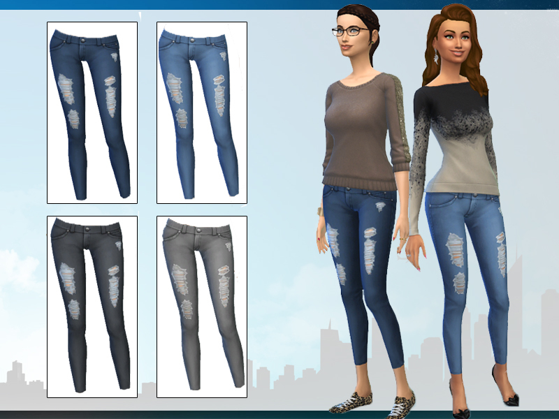 Lollaleeloo's Maxis Match Skinny Jeans