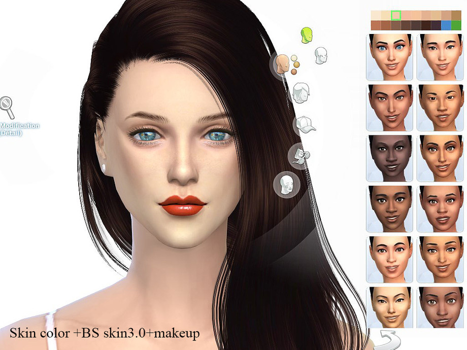 The Sims Resource S Club Wm Ts4 Skin Cas Colors X 4 Default Replacement
