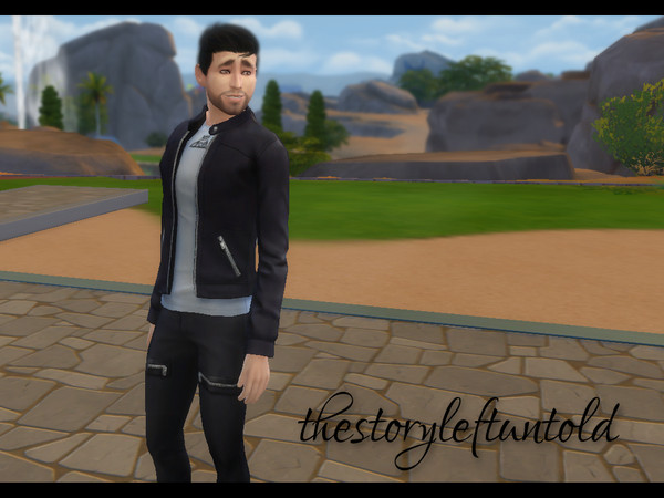 Sims 4 — "This Is Our Culture" - Leatherjacket for Men by thestoryleftuntold — A leatherjacket inspired by Fall