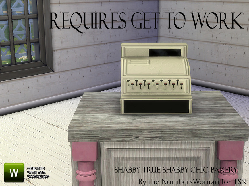 The Sims Resource Shabby Chic True Shabby Bakery Cash Register