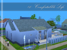 Sims 4 — Comfortable Life by sakuhino2 — A modern lot for single sim or a couple. The house is open floor plan with