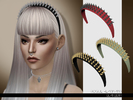 Sims 4 — LeahLilith Rogue Headband by Leah_Lillith — Rogue Headband 14 color variations found under hat category hope you