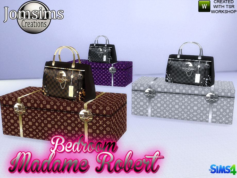 The Sims Resource - madame robert bedroom Luggage Storage surface