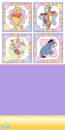 Sims 2 — poohbear+friends set - purple by skinflin — 