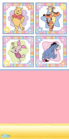 Sims 2 — poohbear+friends set - pink by skinflin — 