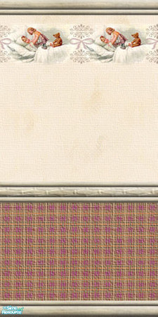 Sims 2 — LCCD - Best Wishes 2 - 03 by perelinka — Let's celebrate Children's Day! Best Wishes 2-03 light cream wallpaper