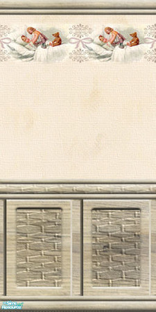 Sims 2 — LCCD - Best Wishes 2 - 02 by perelinka — Let's celebrate Children's Day! Best Wishes 2-02 light cream wallpaper