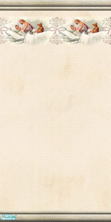 Sims 2 — LCCD - Best Wishes 2 - 01 by perelinka — Let's celebrate Children's Day! Best Wishes 2-01 light cream wallpaper
