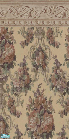 Sims 2 — Victorian Wall Set - Victorian Floral by drewsoltesz — A set of three different Victorian Era Wallpapers,