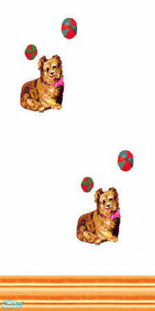 Sims 2 — dogs set - 12 by skinflin — cute cheap $2 walls of dogs in different patterns....