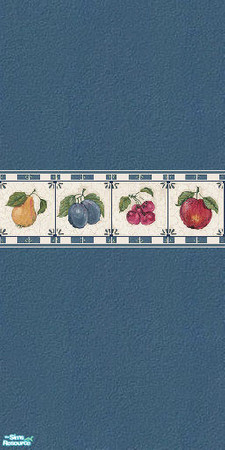 Sims 2 — Blue fruit 03 by Santario — Usual paint and tile.