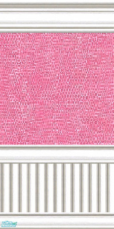 Sims 2 — jsf2CottageBeadPink by jsf — Cottage, wide, white enamel beadboard mouldings hold bright pink textured